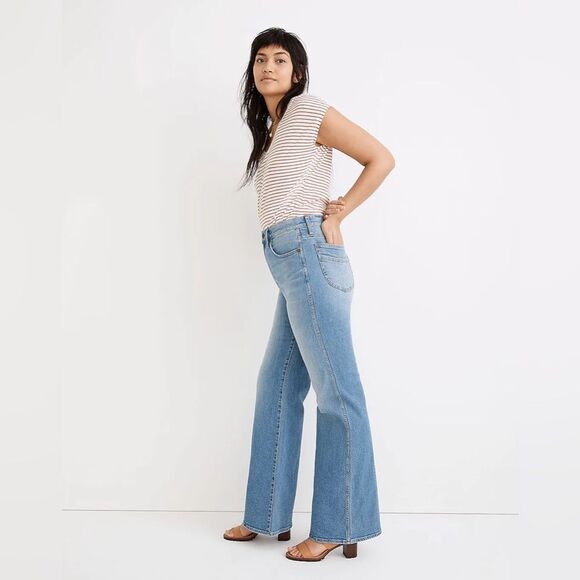 Madewell High Rise Flare Jeans Size 33 in Caine Wash NWT - Picture 3 of 9